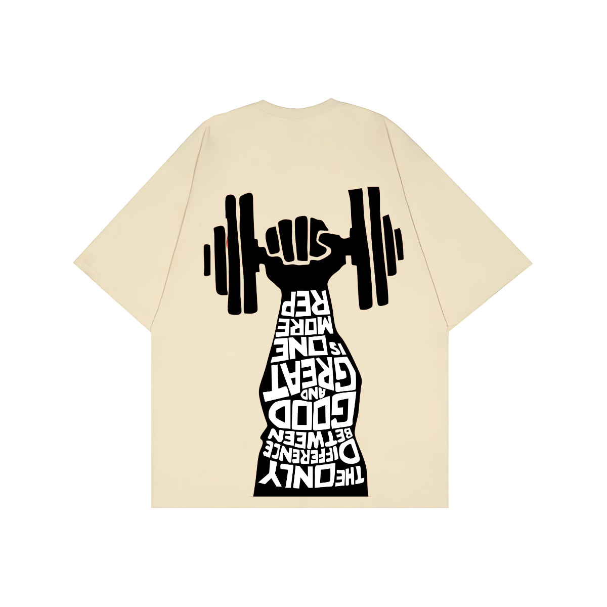 "One More Rep" Oversized Motivational Gym Tee