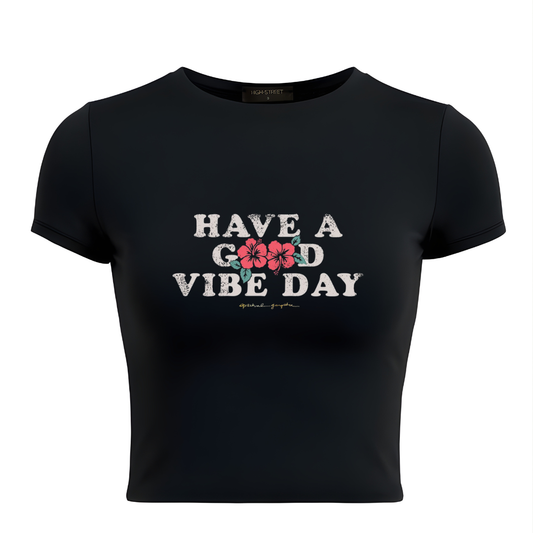 Good Vibe Day Cropped Tee