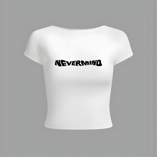 NEVERMIND Cropped Tee