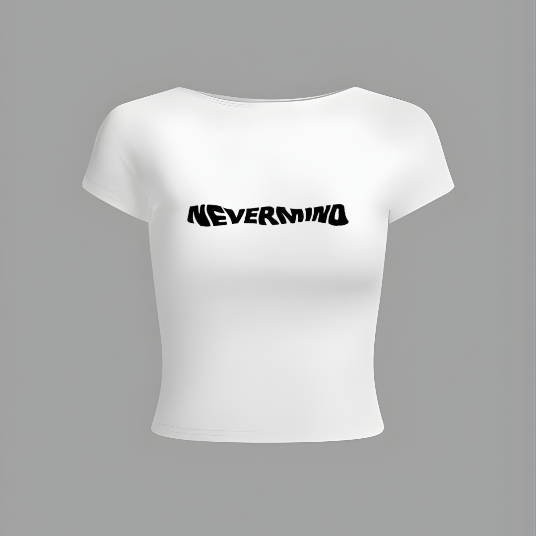 NEVERMIND Cropped Tee